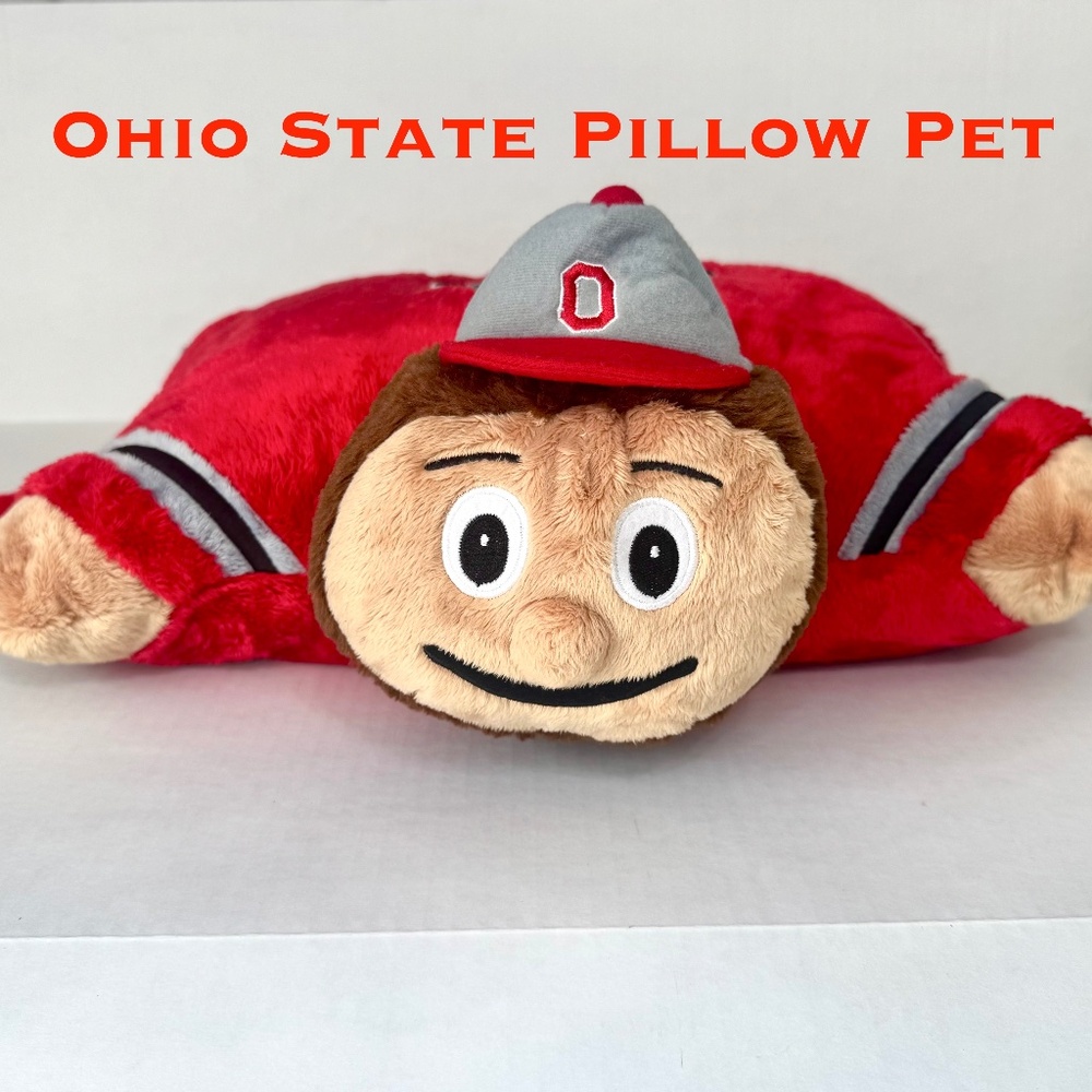 OHIO STATE BUCKEYES OSU Pillow Pet Brutus/Collegiate/Plush/University Mascot